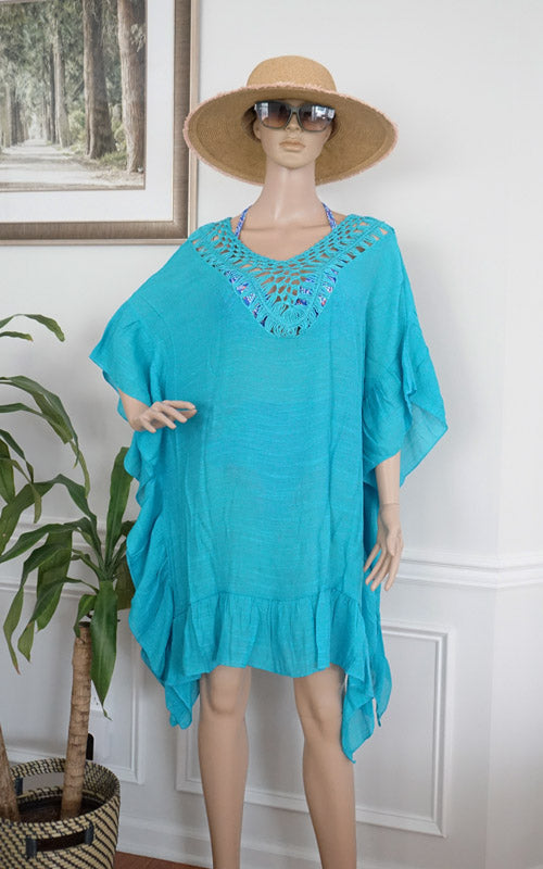 Crochet Back Beach Cover-SHW2524