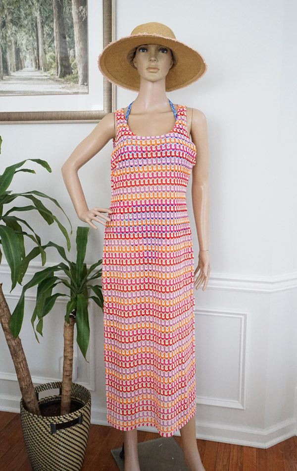 Sleeveless Knit Beach Dress-SHW2526