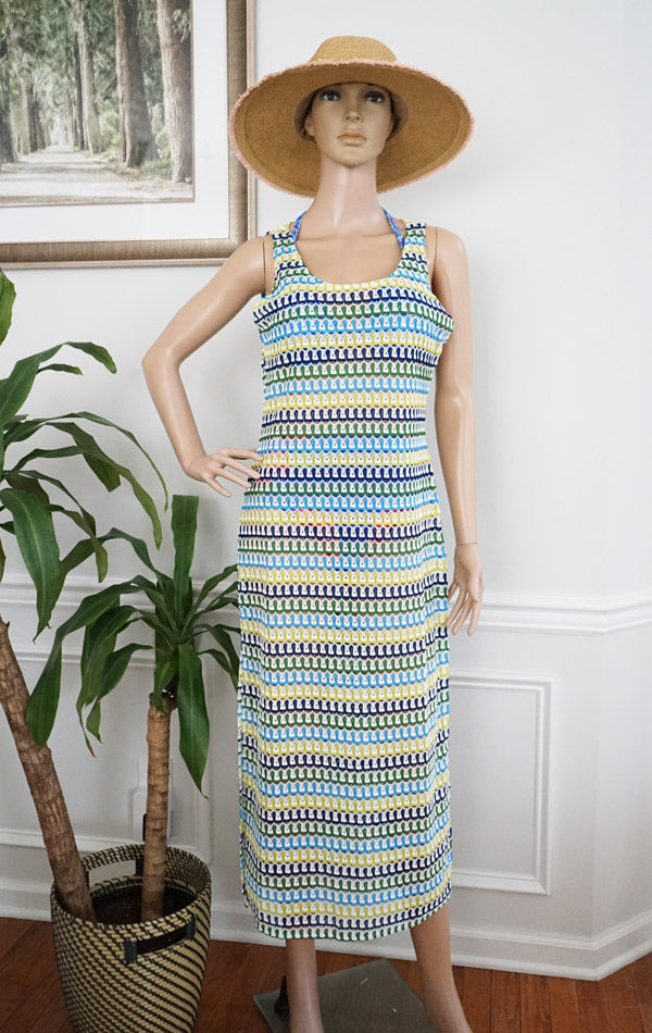 Sleeveless Knit Beach Dress-SHW2526