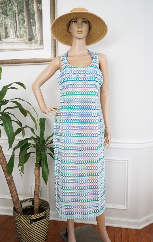 Sleeveless Knit Beach Dress-SHW2526