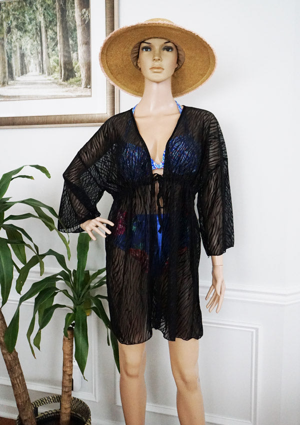 Sexy Sheer Beach Cover-up-SHW2527