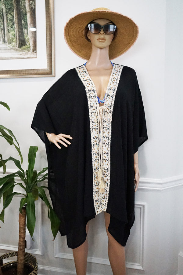 Boho Tassel Kimono Cover-SHW2531