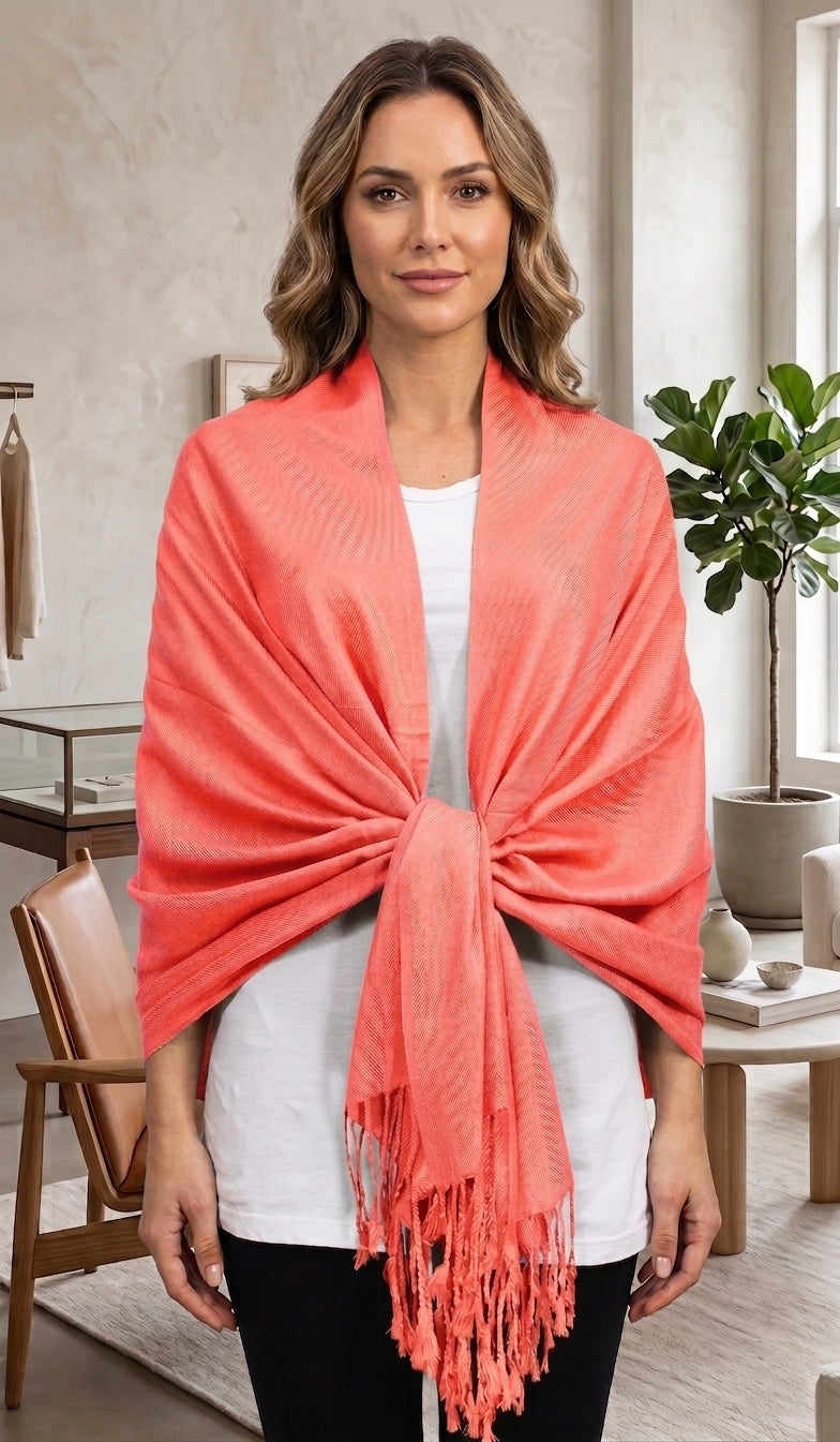Solid Color Pashmina Scarf-SZP001