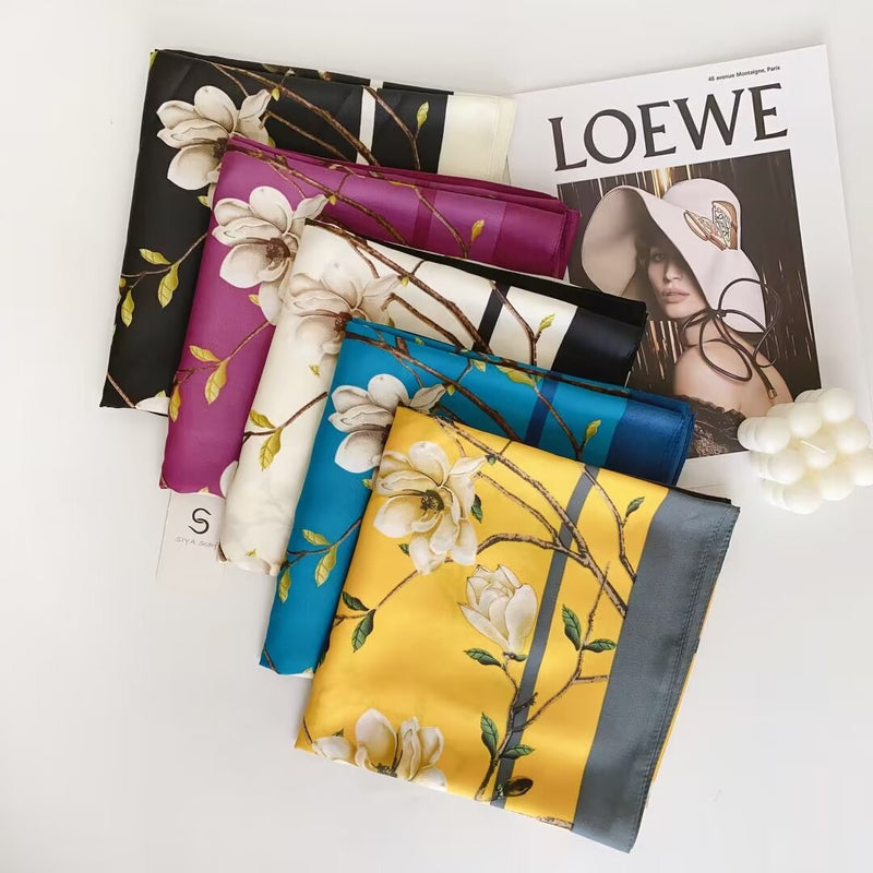 Silk Feel Magnolia Scarf-S2515