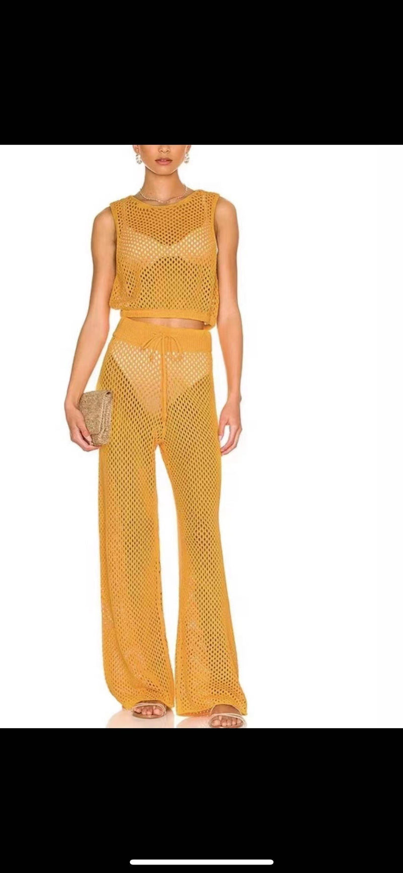 Sexy Mesh Two-Piece Set-SHW2441