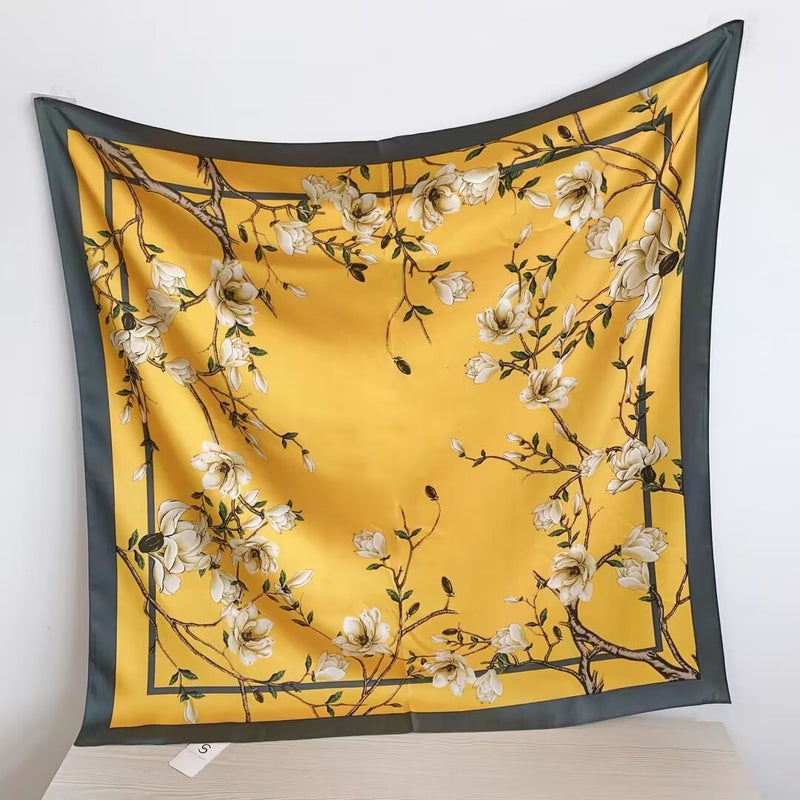 Silk Feel Magnolia Scarf-S2515