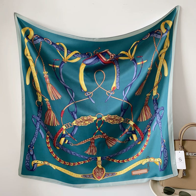 Silk Feel Chain Scarf-S2511