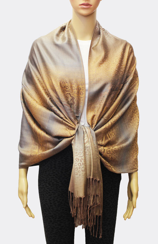 Leopard Print Gradient Pashmina-BH1702