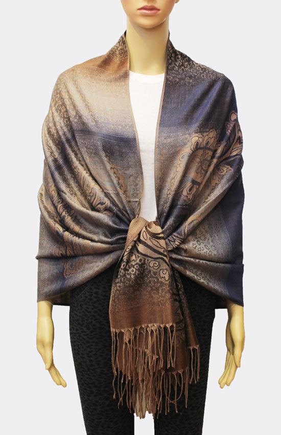 Leopard Print Gradient Pashmina-BH1702