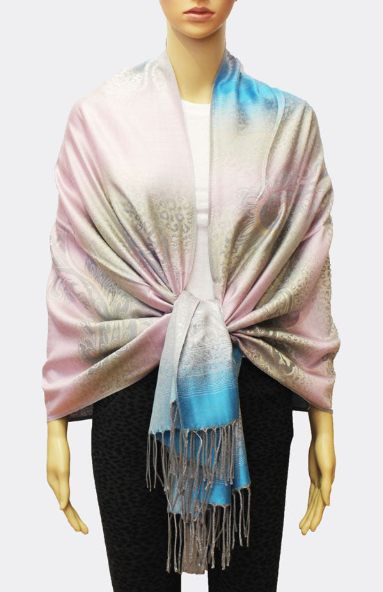 Leopard Print Gradient Pashmina-BH1702