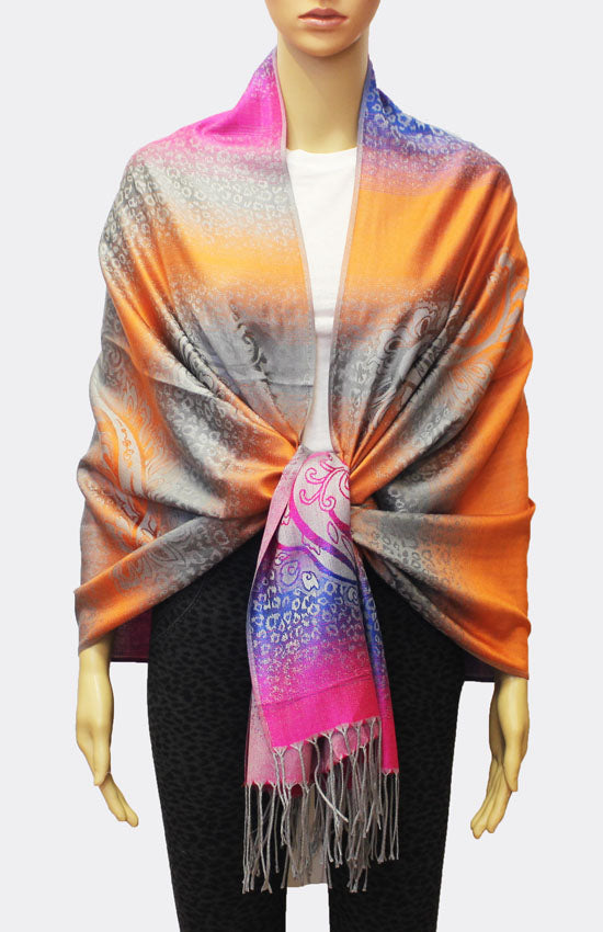 Leopard Print Gradient Pashmina-BH1702