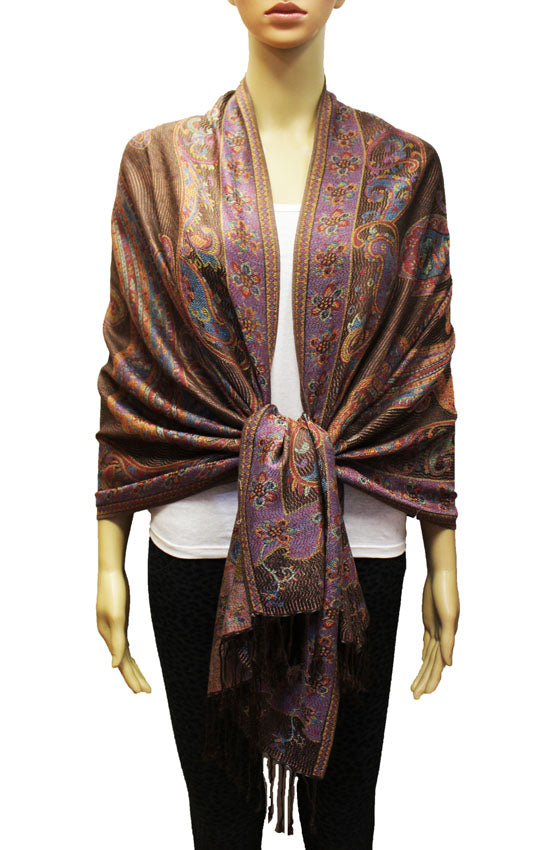 Vintage Paisley Pashmina Shawl-BH1802