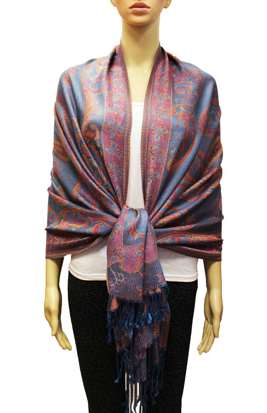Vintage Paisley Pashmina Shawl-BH1802