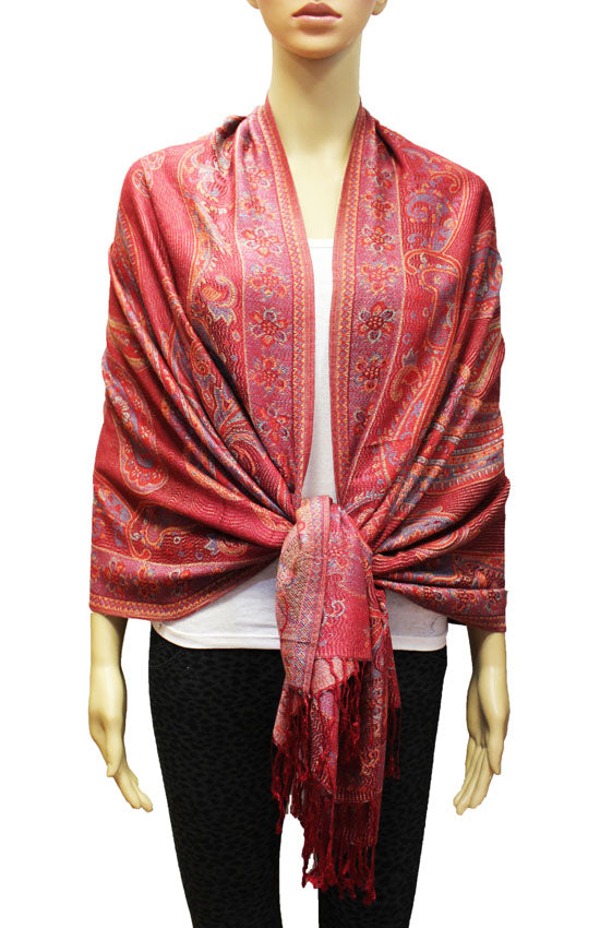 Vintage Paisley Pashmina Shawl-BH1802