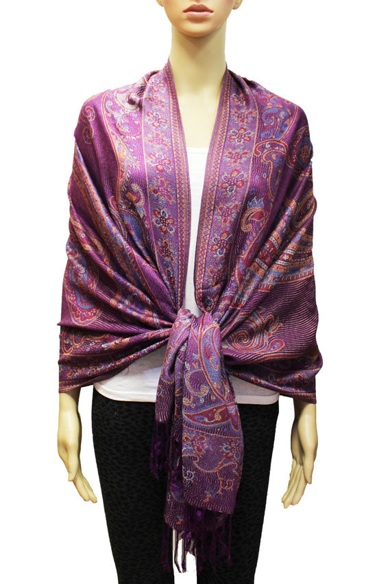 Vintage Paisley Pashmina Shawl-BH1802