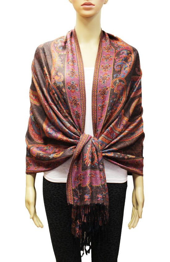 Vintage Paisley Pashmina Shawl-BH1802