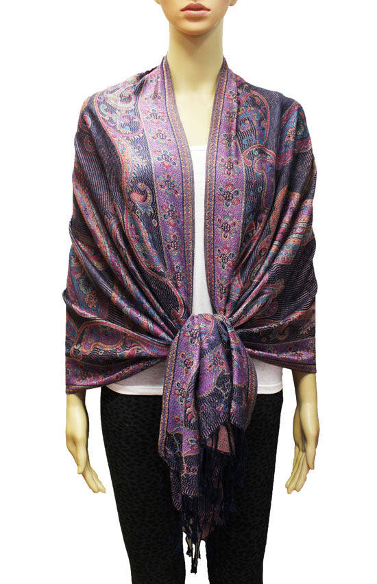Vintage Paisley Pashmina Shawl-BH1802