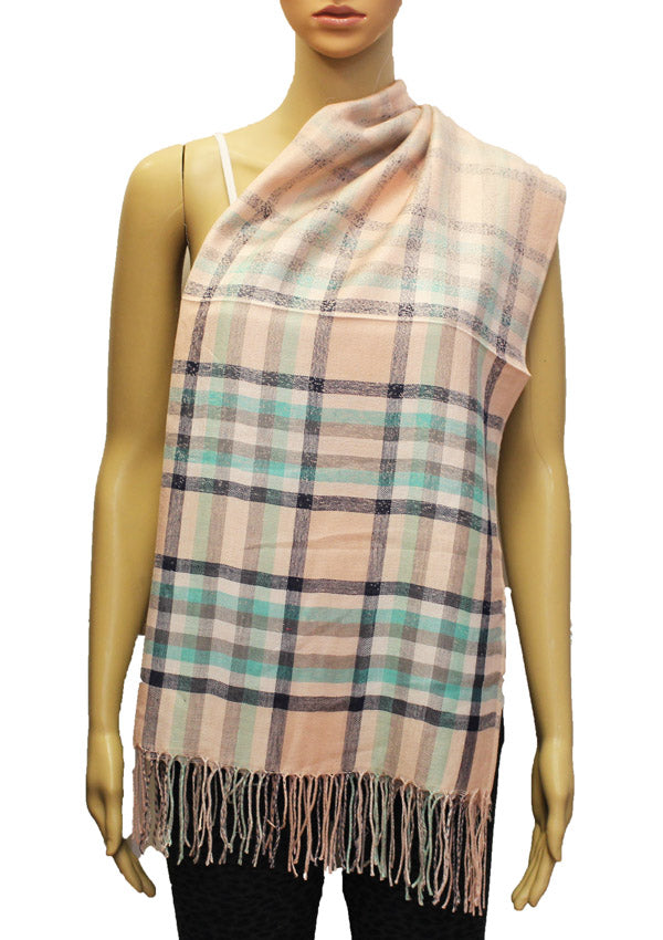 Classic Plaid Pashmina Shawl-BH1806