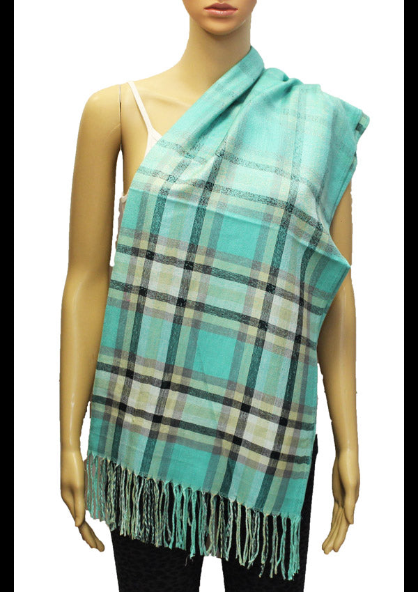 Classic Plaid Pashmina Shawl-BH1806