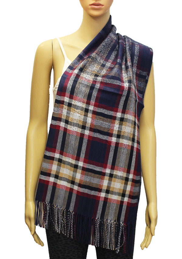 Classic Plaid Pashmina Shawl-BH1806