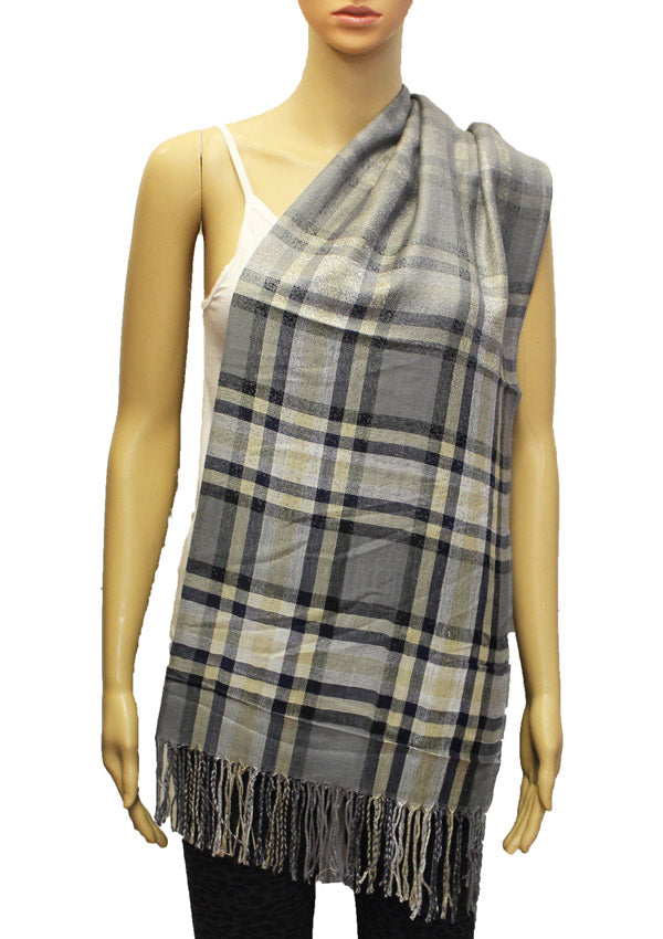 Classic Plaid Pashmina Shawl-BH1806