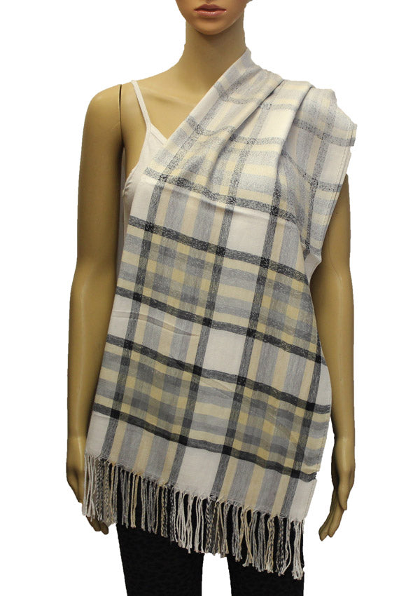 Classic Plaid Pashmina Shawl-BH1806