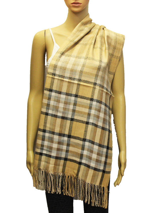 Classic Plaid Pashmina Shawl-BH1806