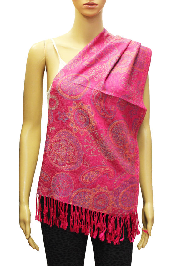 Elegant  Paisley Floral Pashmina Shawl-BH1901