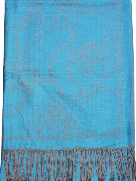 Chain Pattern Pashmina Shawl-BH1904