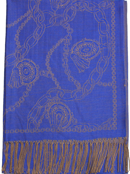 Chain Pattern Pashmina Shawl-BH1904