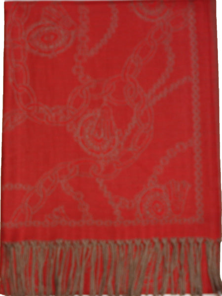 Chain Pattern Pashmina Shawl-BH1904