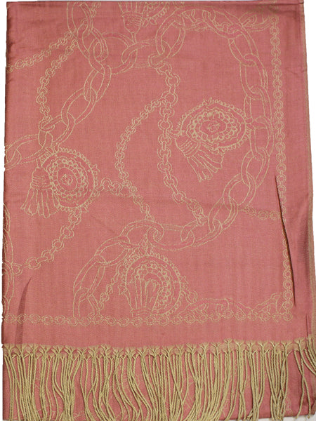 Chain Pattern Pashmina Shawl-BH1904