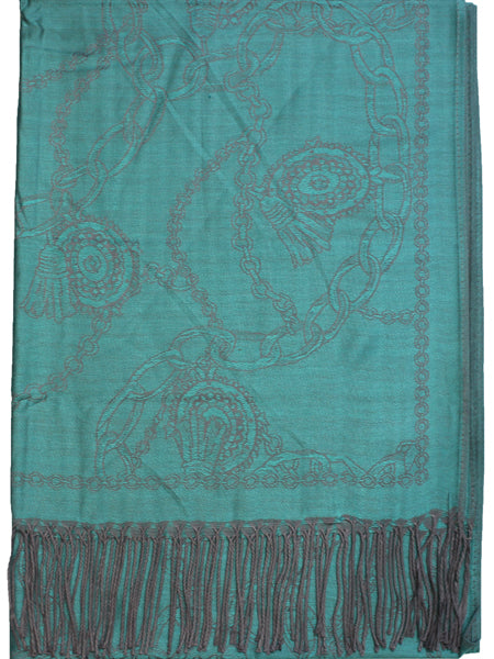 Chain Pattern Pashmina Shawl-BH1904
