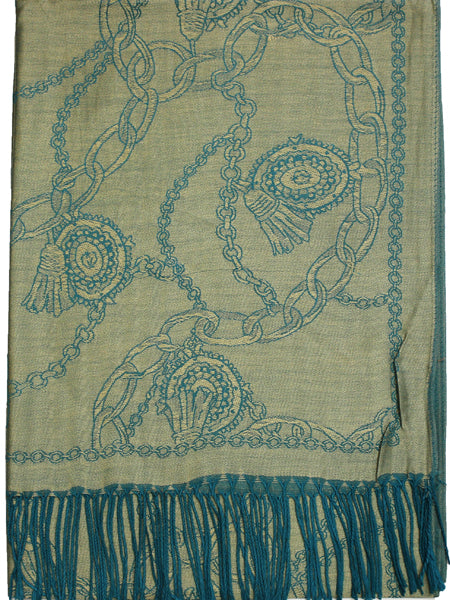 Chain Pattern Pashmina Shawl-BH1904