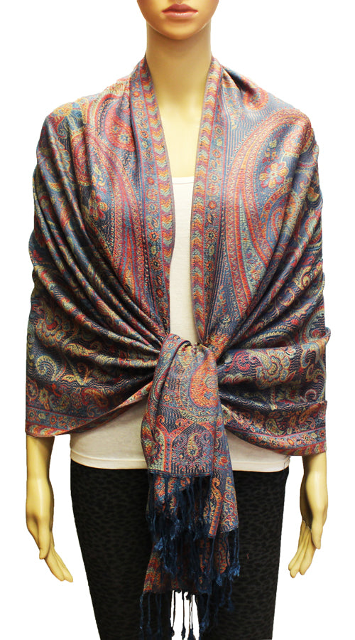 Elegant Paisley Pashmina Shawl-BH1906