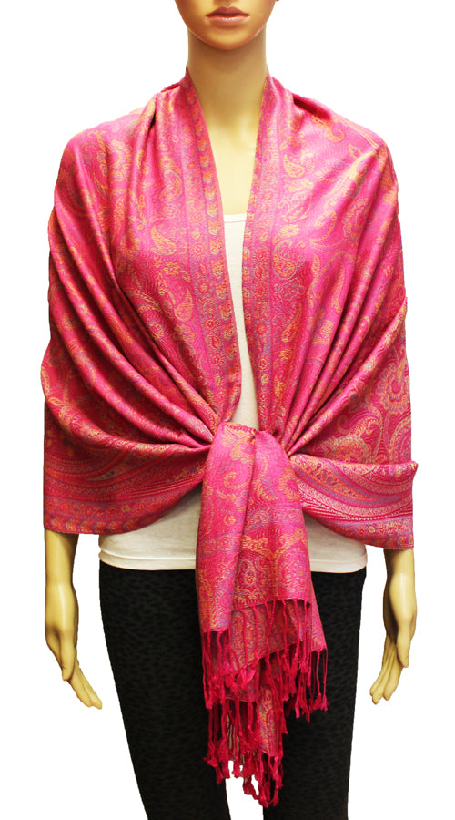 Elegant Paisley Pashmina Shawl-BH1906