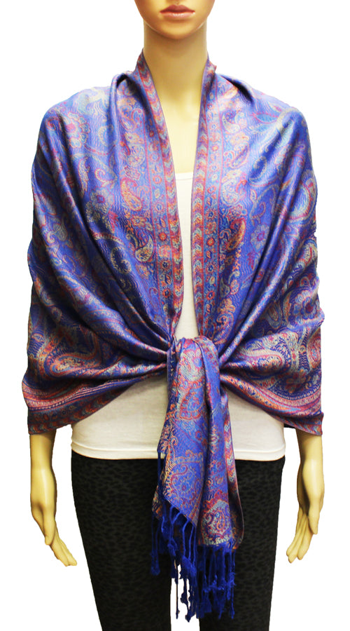Elegant Paisley Pashmina Shawl-BH1906