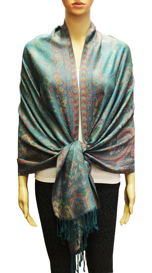 Elegant Paisley Pashmina Shawl-BH1906