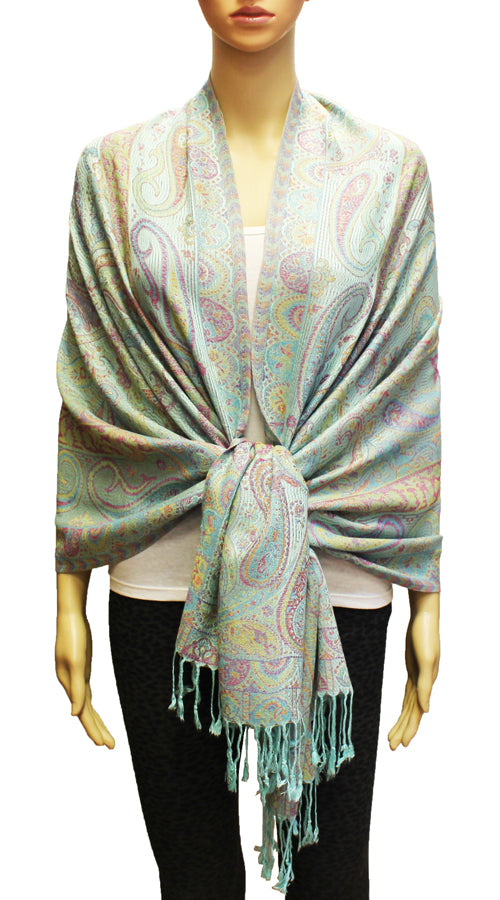 Elegant Paisley Pashmina Shawl-BH1906