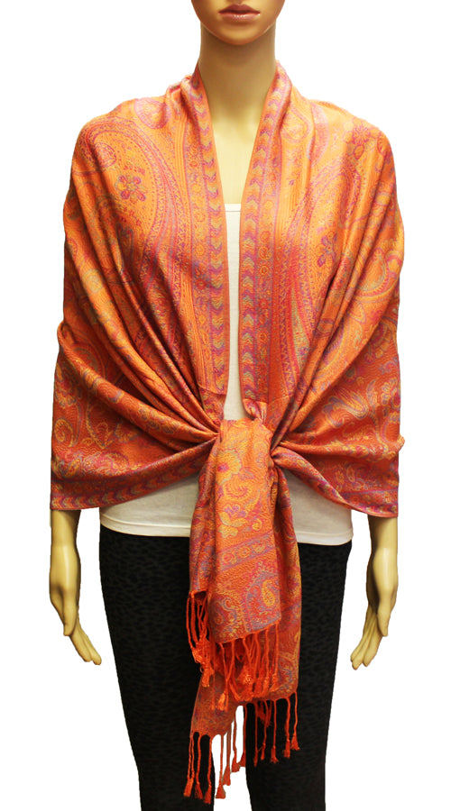 Elegant Paisley Pashmina Shawl-BH1906