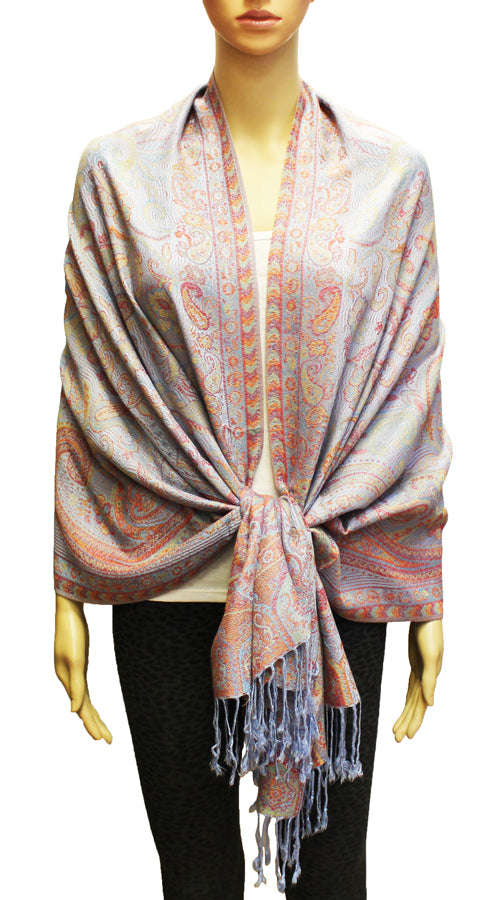 Elegant Paisley Pashmina Shawl-BH1906