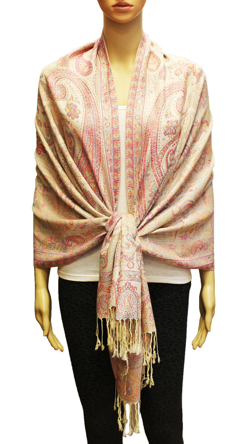 Elegant Paisley Pashmina Shawl-BH1906