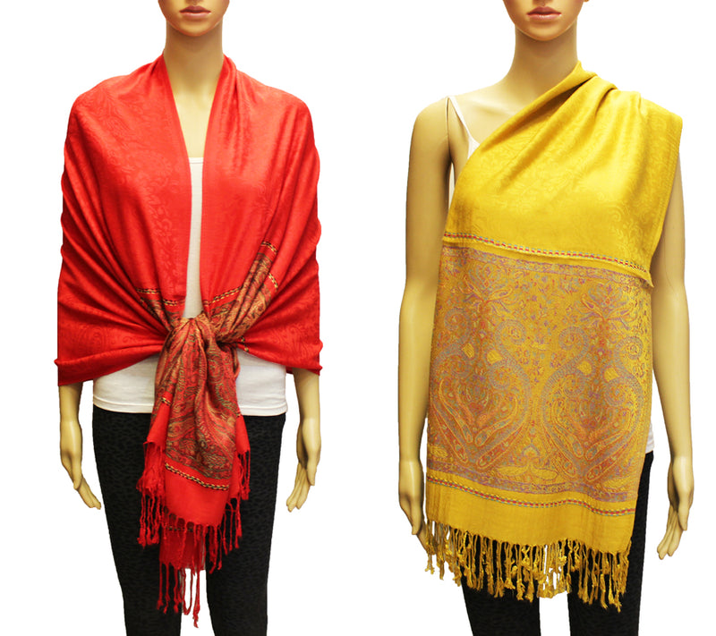 Lightweight Paisley Pashmina-BH1907