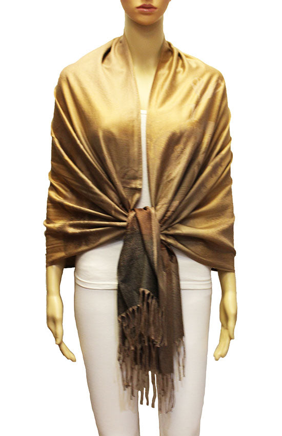 Elegant Floral Gradient Pashmina-BH2102