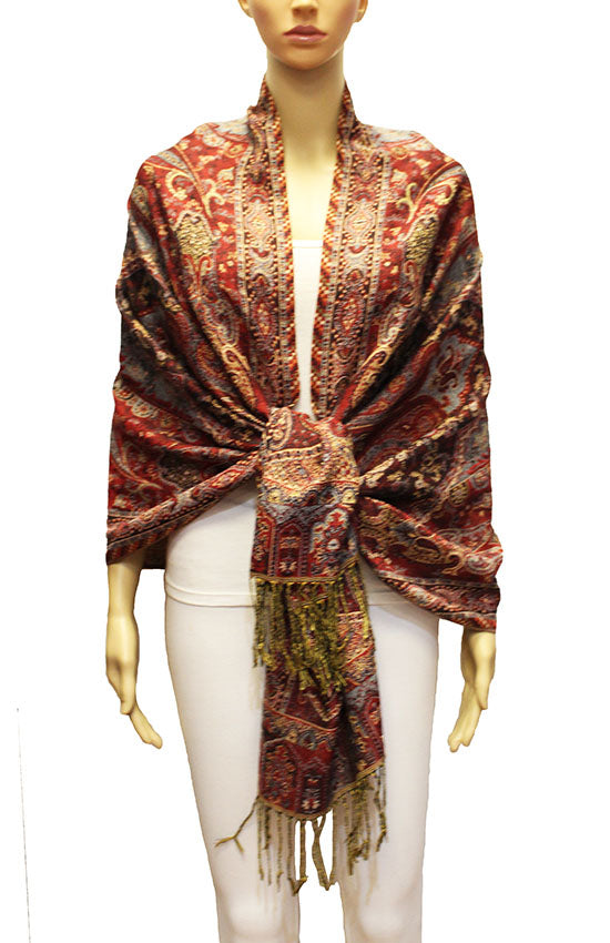 Elegant Thick Pashmina Shawl-BH2105