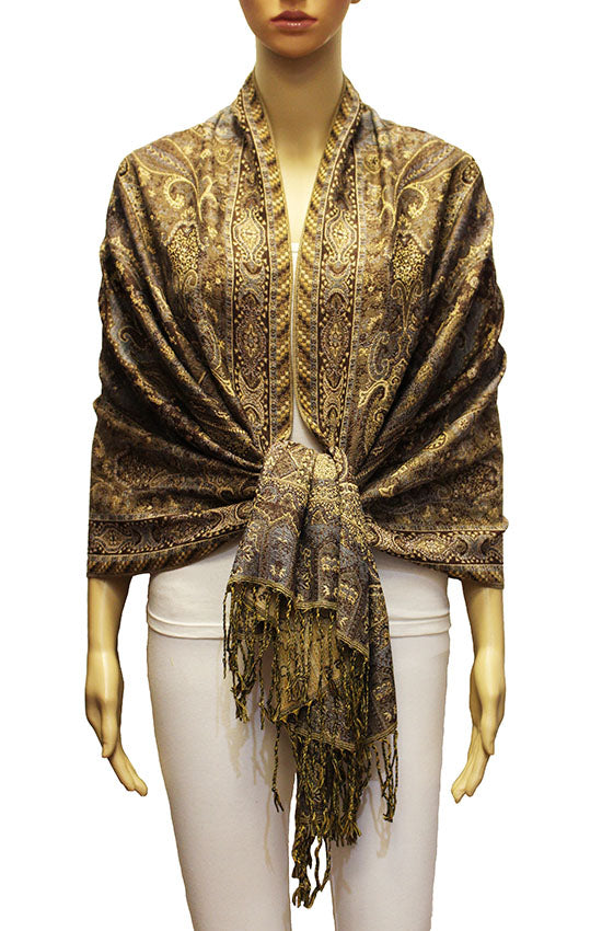 Elegant Thick Pashmina Shawl-BH2105