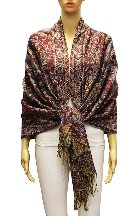 Elegant Thick Pashmina Shawl-BH2105