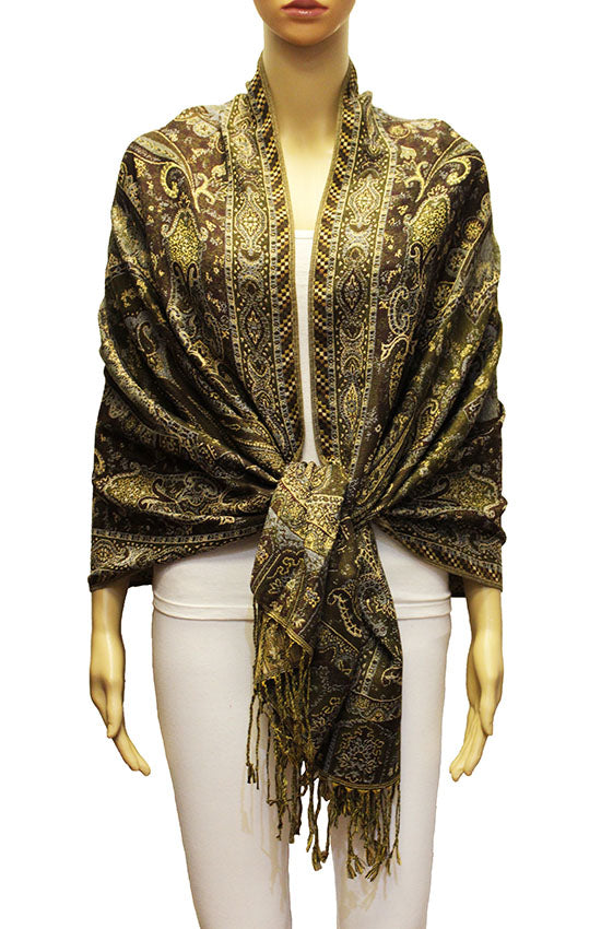 Elegant Thick Pashmina Shawl-BH2105