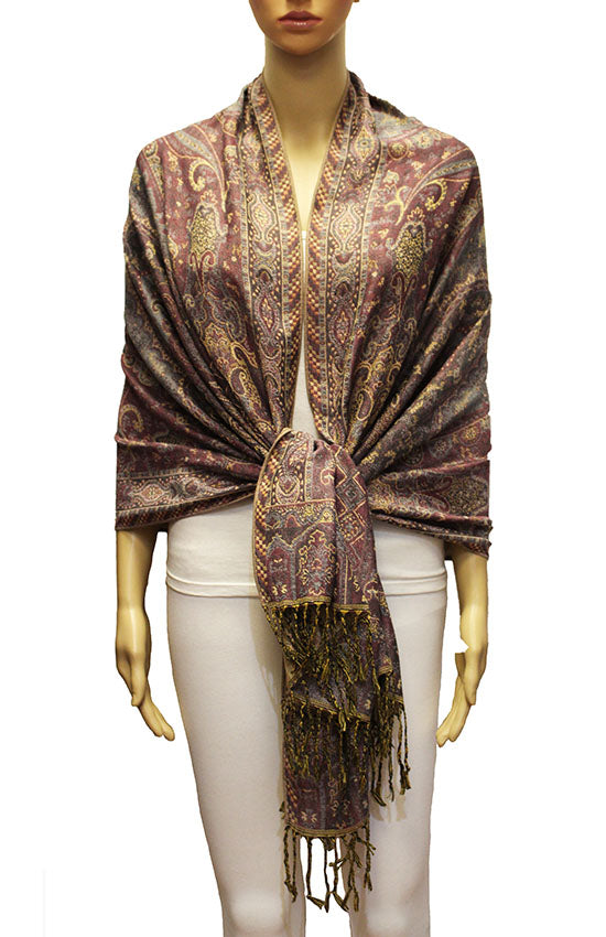 Elegant Thick Pashmina Shawl-BH2105