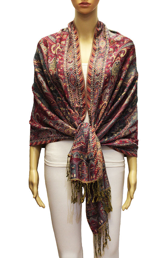 Elegant Thick Pashmina Shawl-BH2105